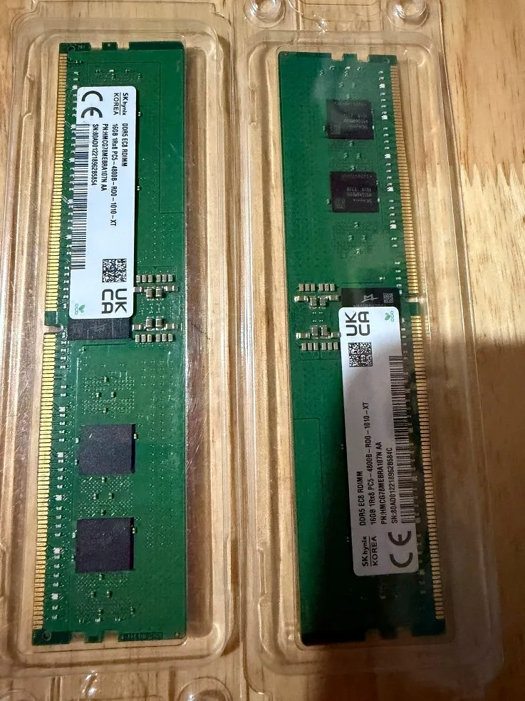 A matched pair in clamshell packaging.