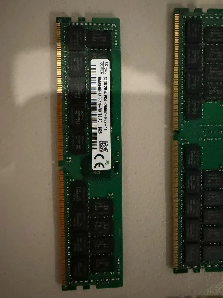 Dual-rank modules showing chip layout on both halves of the board.