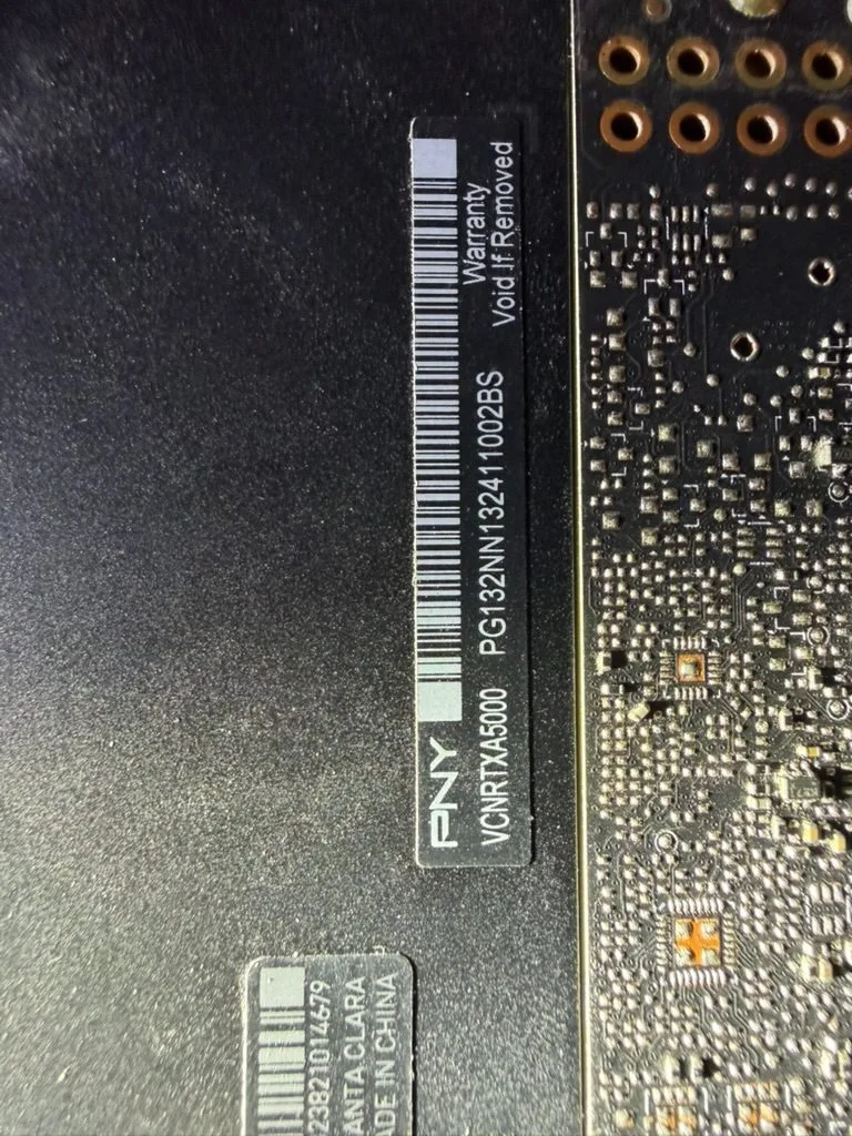PNY part number VCNRTXA5000.
