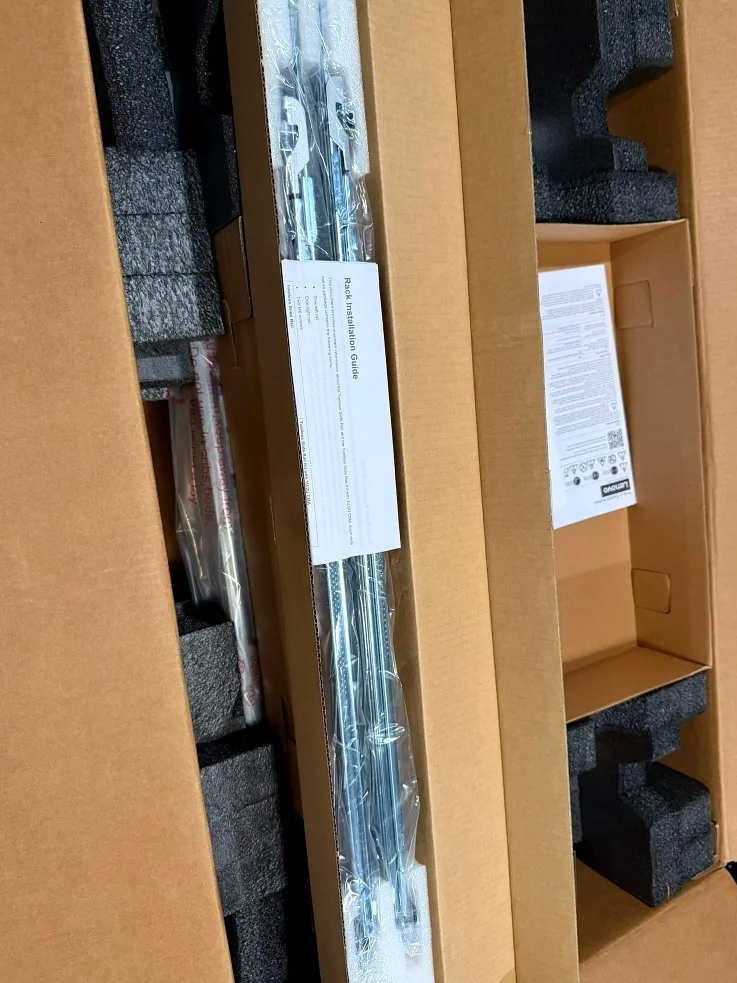 Rail kit and rack installation guide, still sealed.